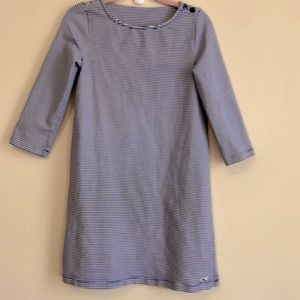 girls Vineyard Vines size 7/8 dress blue and white striped